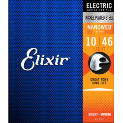 JUEGO CUERDAS ELIXIR ELECTRICA NANOWEB L 10 - 46