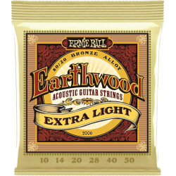 JUEGOS CUERDAS ERNIEBALL EARTHWOOD BZ  EXTRA LIGHT