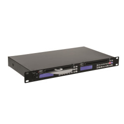 LECTOR CD OMNITRONIC DOBLE CD USB 1 UNIDAD RACK